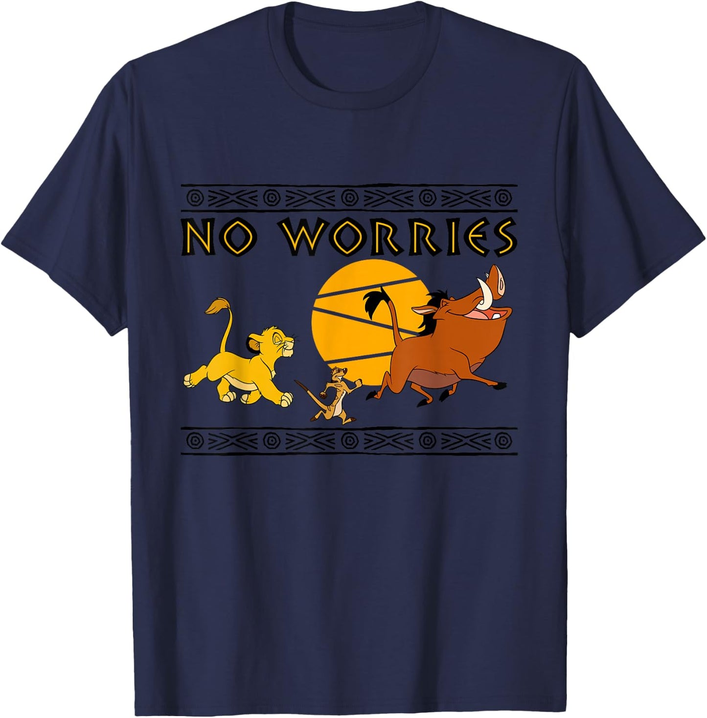 Disney - Lion King No Worries T-Shirt - T-Shirt | Navy
