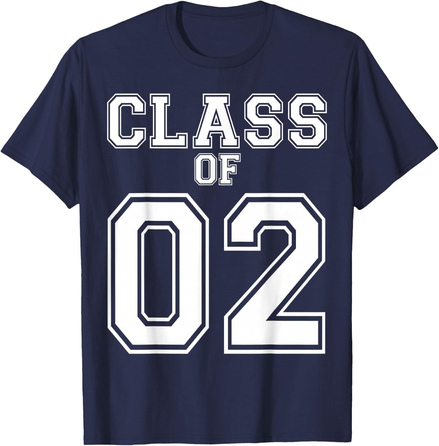Class Of 2002 Custom Graduation Senior Personalized Grads T-Shirt - T-Shirt | Navy