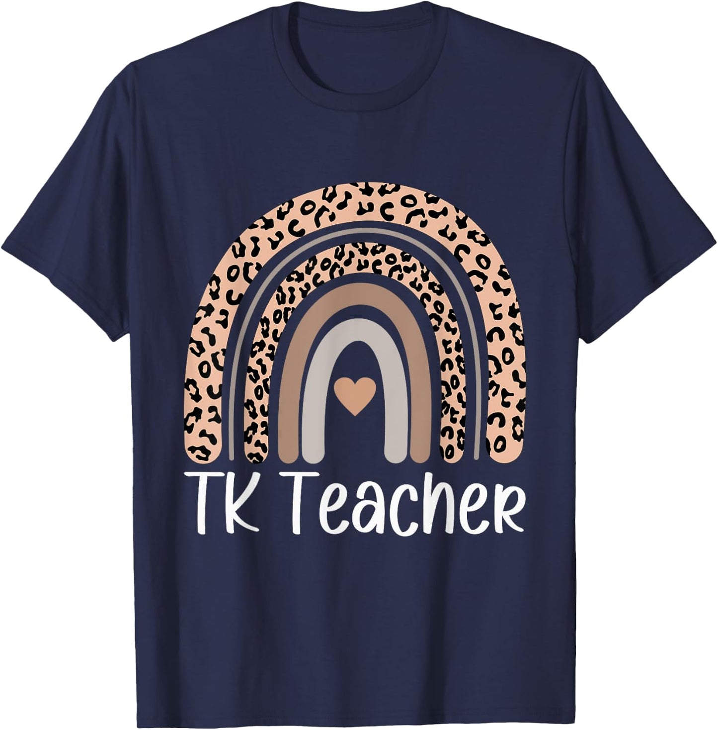 TK Teacher Rainbow Back To School Cute Teacher Men Women T-Shirt - T-Shirt | Navy