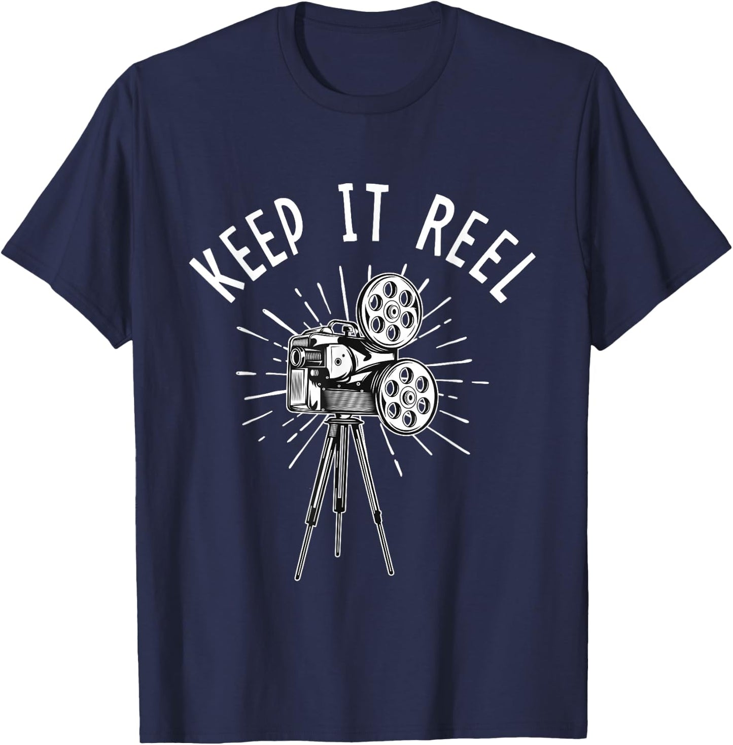 Keep It Reel - Filmmaker Movie Director Filmmaking Cinema Small T-Shirt - T-Shirt | Navy