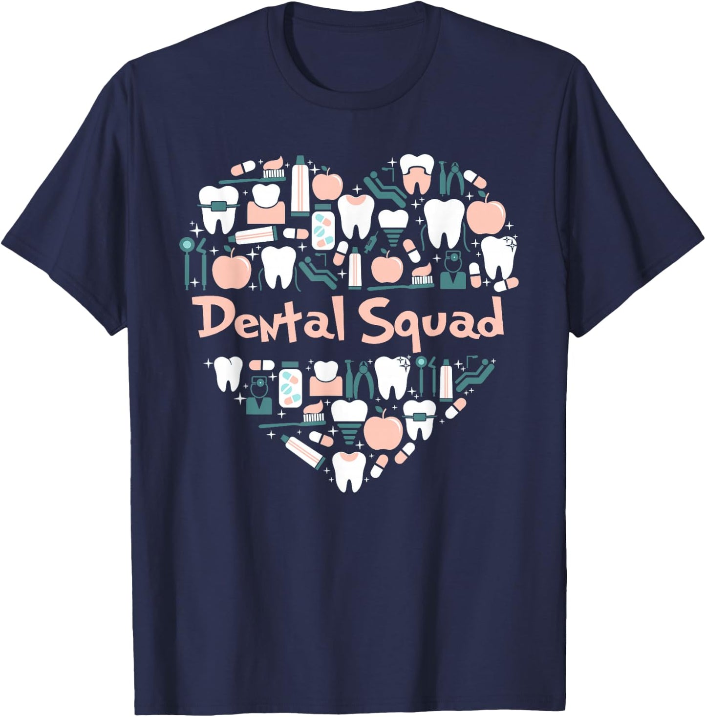 Dental assistant dental squad & dental hygiene dentist women T-Shirt - T-Shirt | Navy