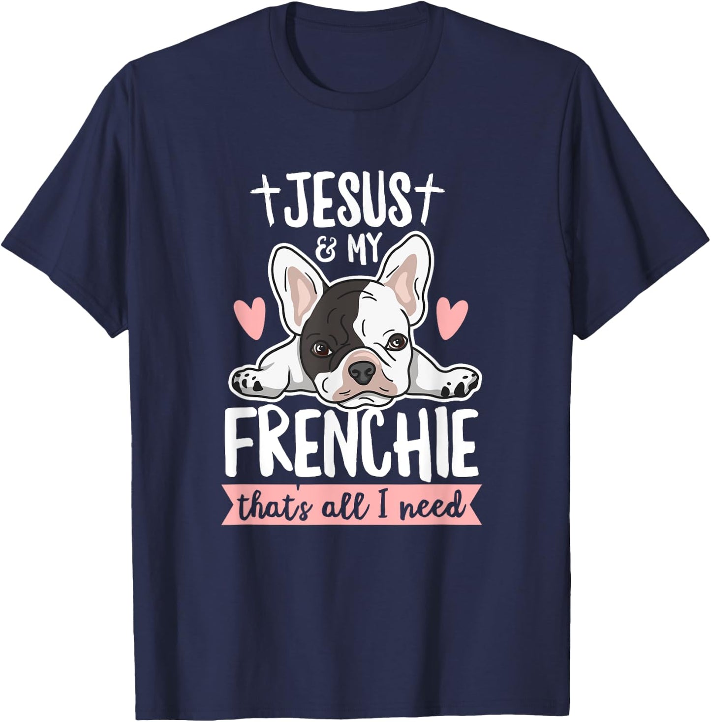 Frenchie Quote for a Frenchie Owner T-Shirt - T-Shirt | Navy