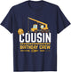 Cousin Birthday Crew Construction T-Shirt - T-Shirt | Navy