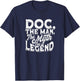 Doc. The man. The myth The legend - Masculine Man Doctor T-Shirt - T-Shirt | Navy