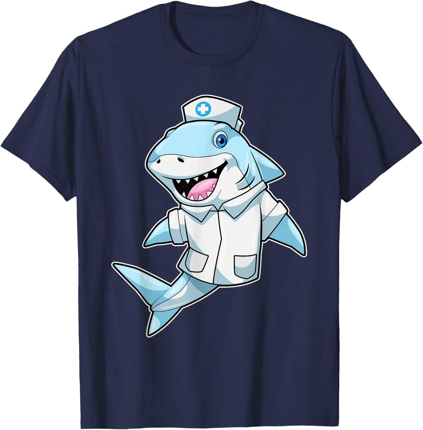 Shark Doctor Lab coat T-Shirt - T-Shirt | Navy