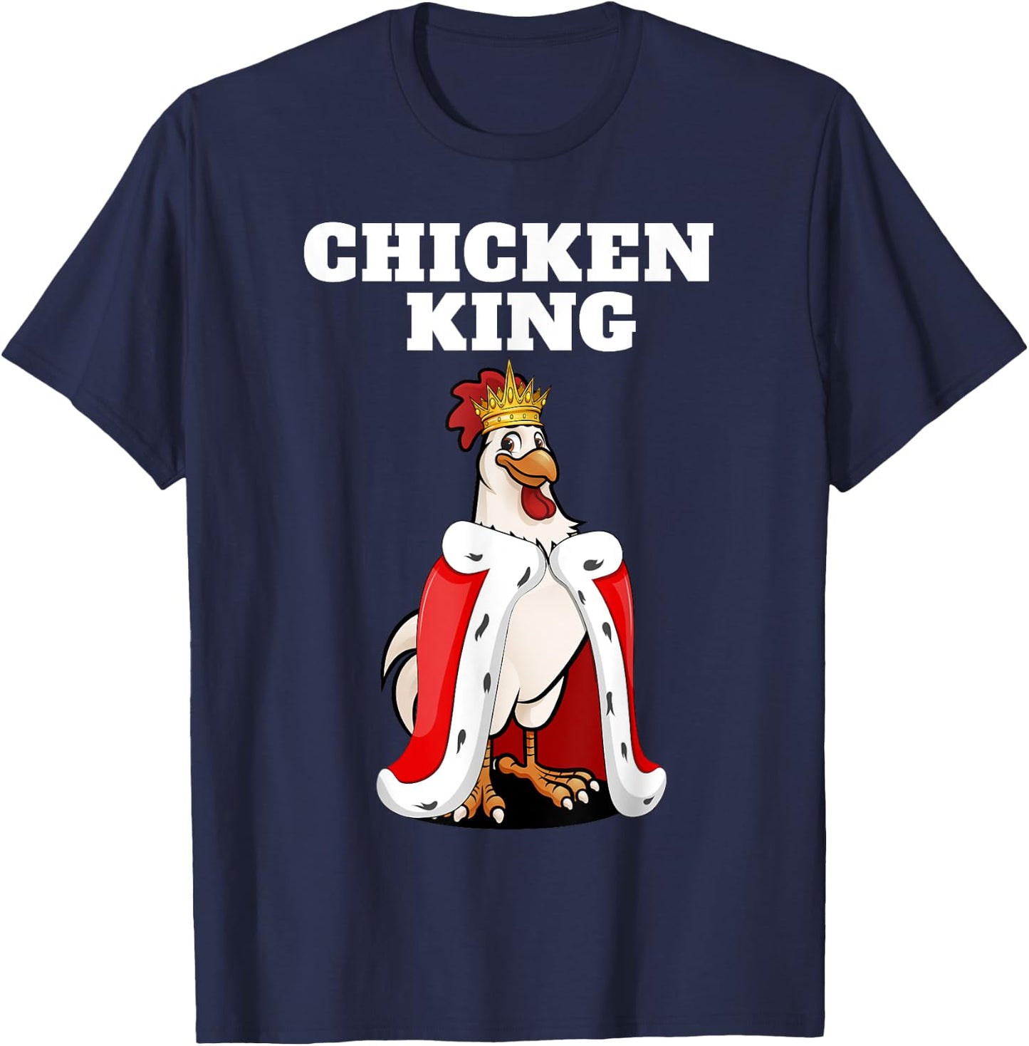 Chicken King | Chicken | Boys Chicken T-Shirt - T-Shirt | Navy