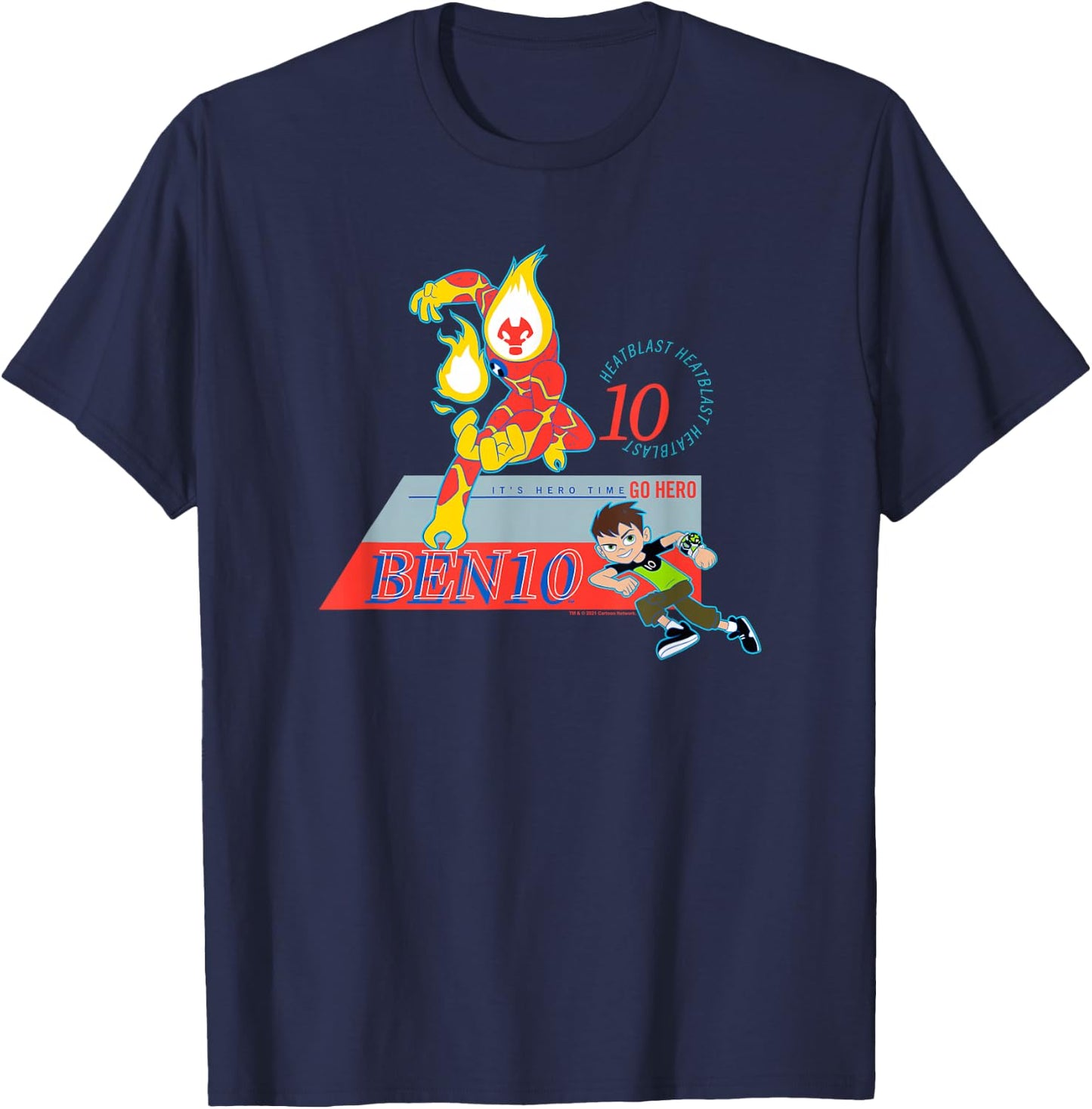 Ben 10 Heatblast T-Shirt - T-Shirt | Navy