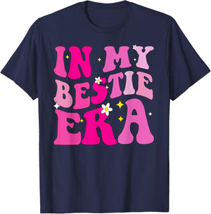 in My Bestie Era Kids Girls Boys Matching Friends T-Shirt - T-Shirt | Navy