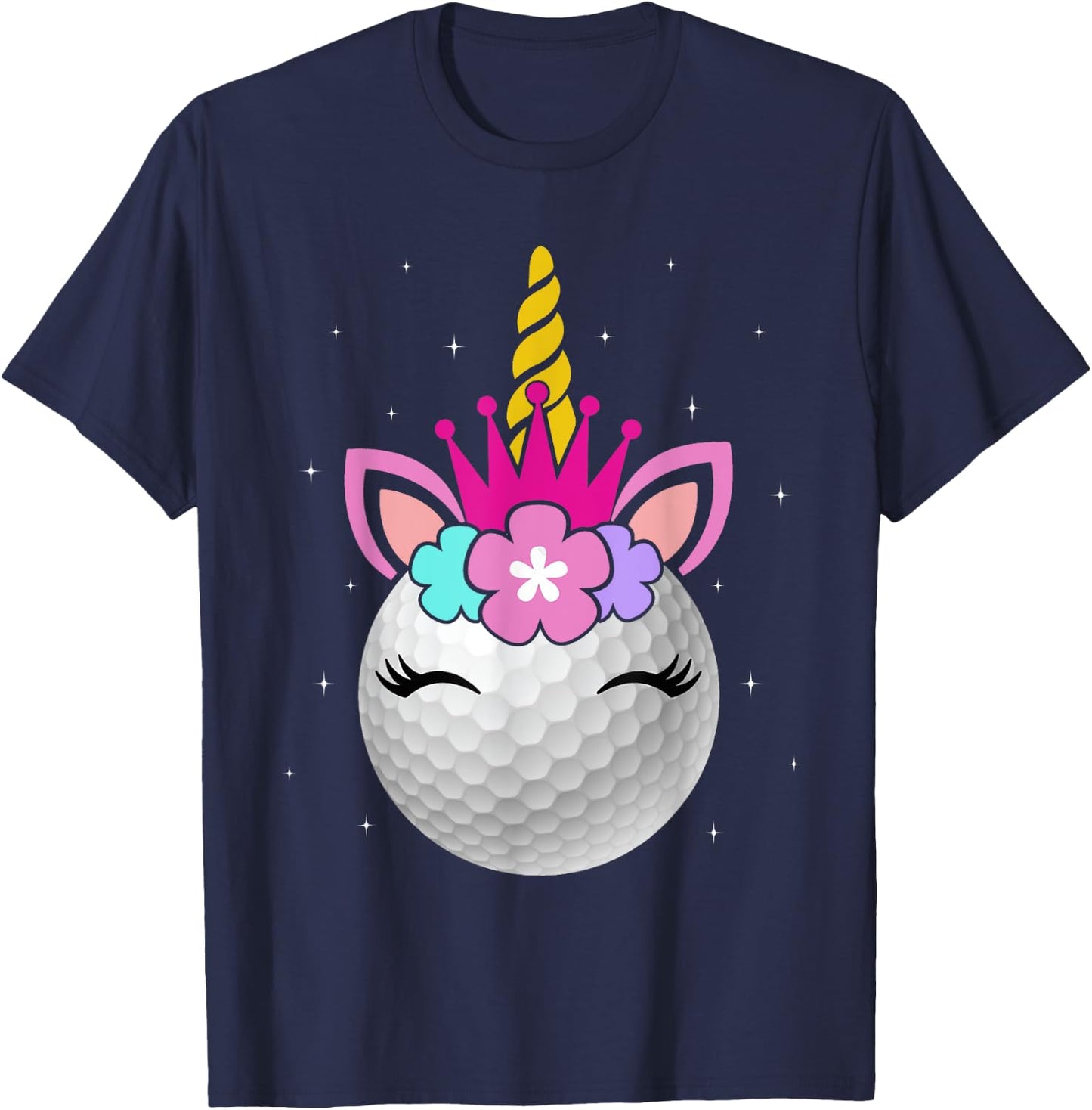 Golf Unicorn Funny Unicorn Golf Sports Player Kids T-Shirt - T-Shirt | Navy