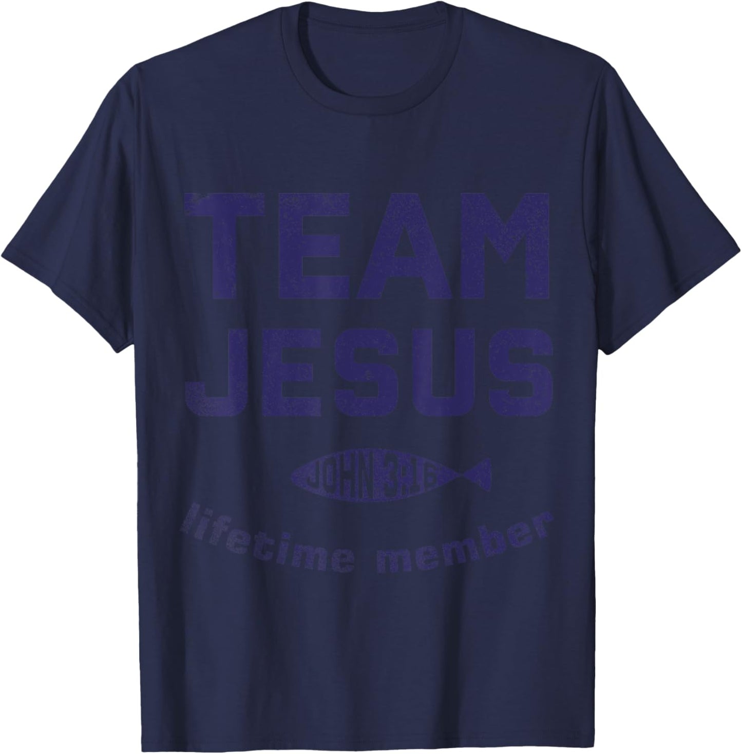 God Believer Jesus Christian Lord Jesus Team T-Shirt - T-Shirt | Navy