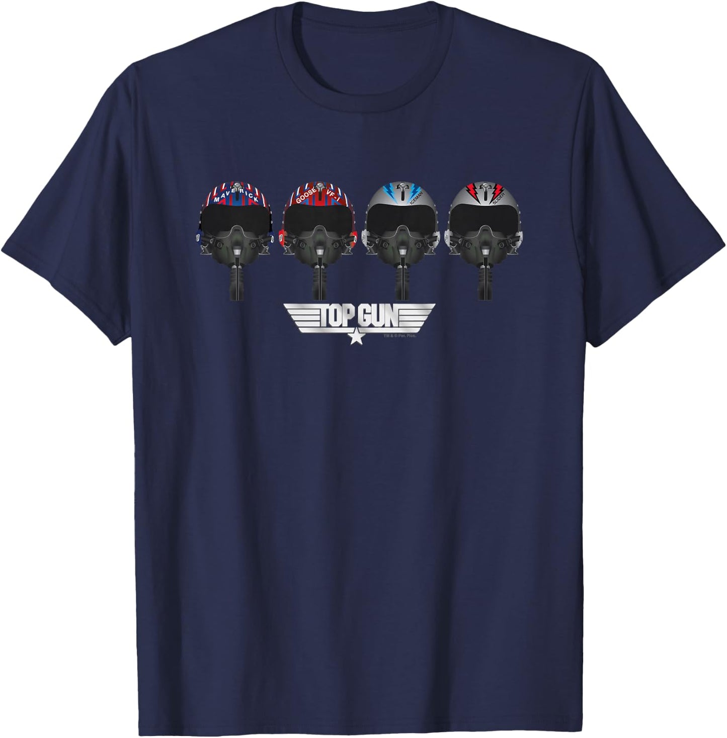 Top Gun Maverick & Co Pilot Helmets Kids T-Shirt - T-Shirt | Navy