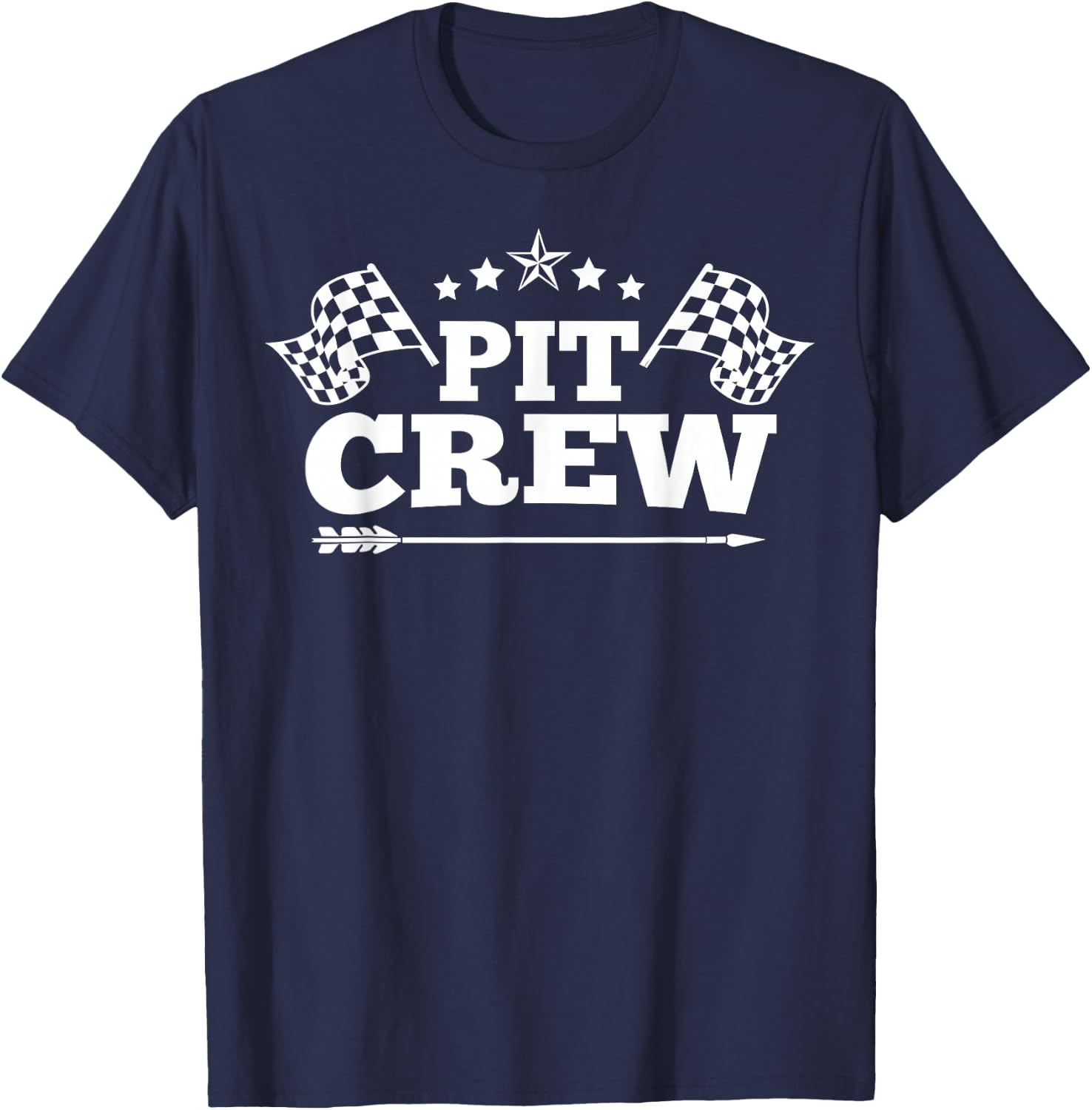 Pit Crew Funny Race Track Racing Mechanic Car Parties Drive T-Shirt - T-Shirt | Navy