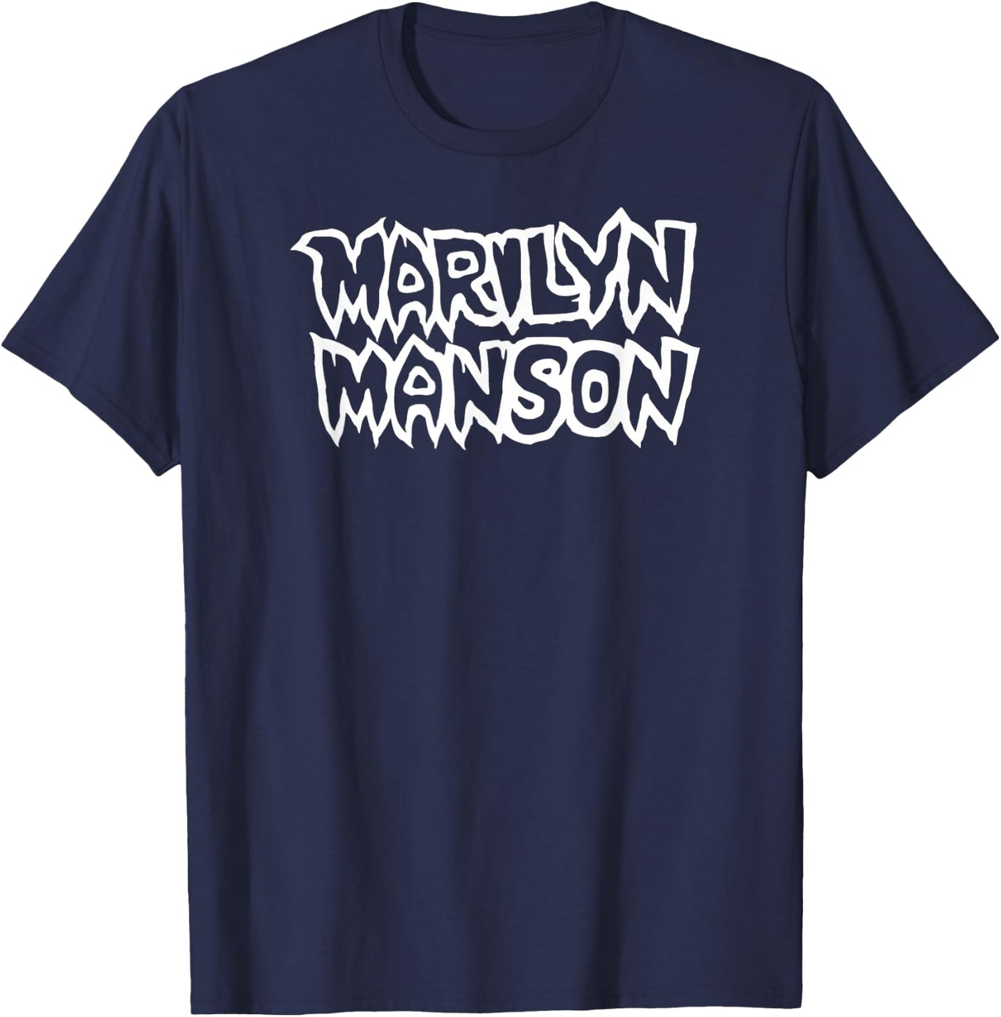 Marilyn Manson – Logo T-Shirt - T-Shirt | Navy