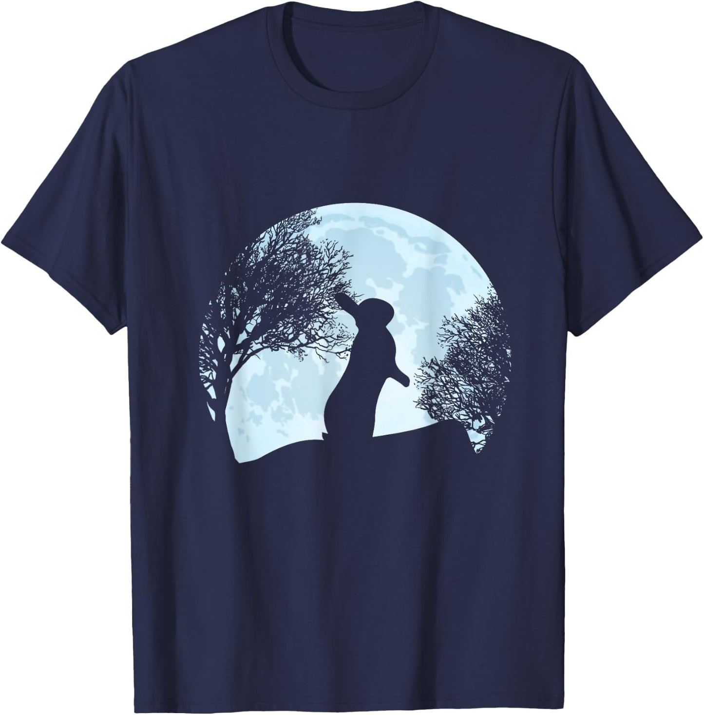Easter Rabbit Blue Moon T-Shirt - T-Shirt | Navy