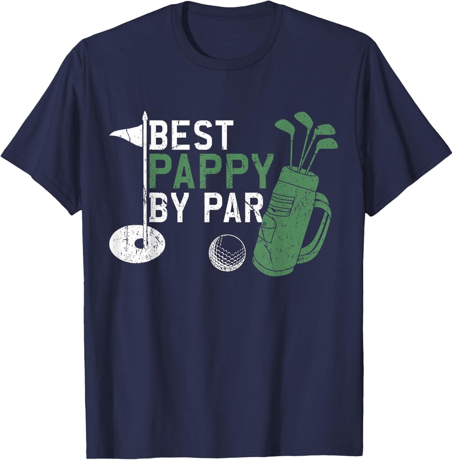 Best Pappy By Par Golf Lover Fathers Day T-Shirt - T-Shirt | Navy