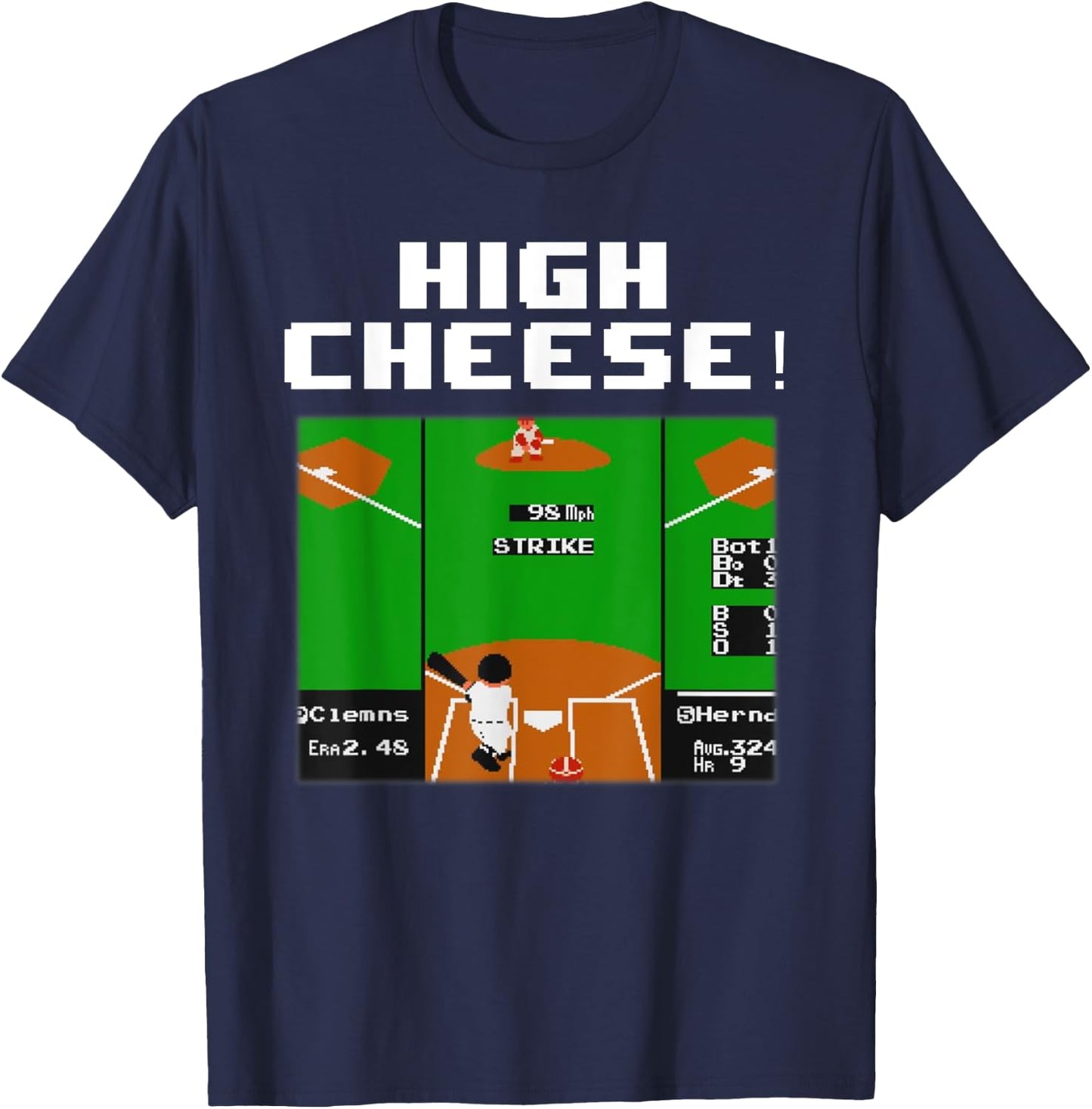 High Cheese RBI Baseball T-Shirt - T-Shirt | Navy