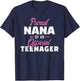 Proud nana of a teenager 13th birthday for grandma T-Shirt - T-Shirt | Navy