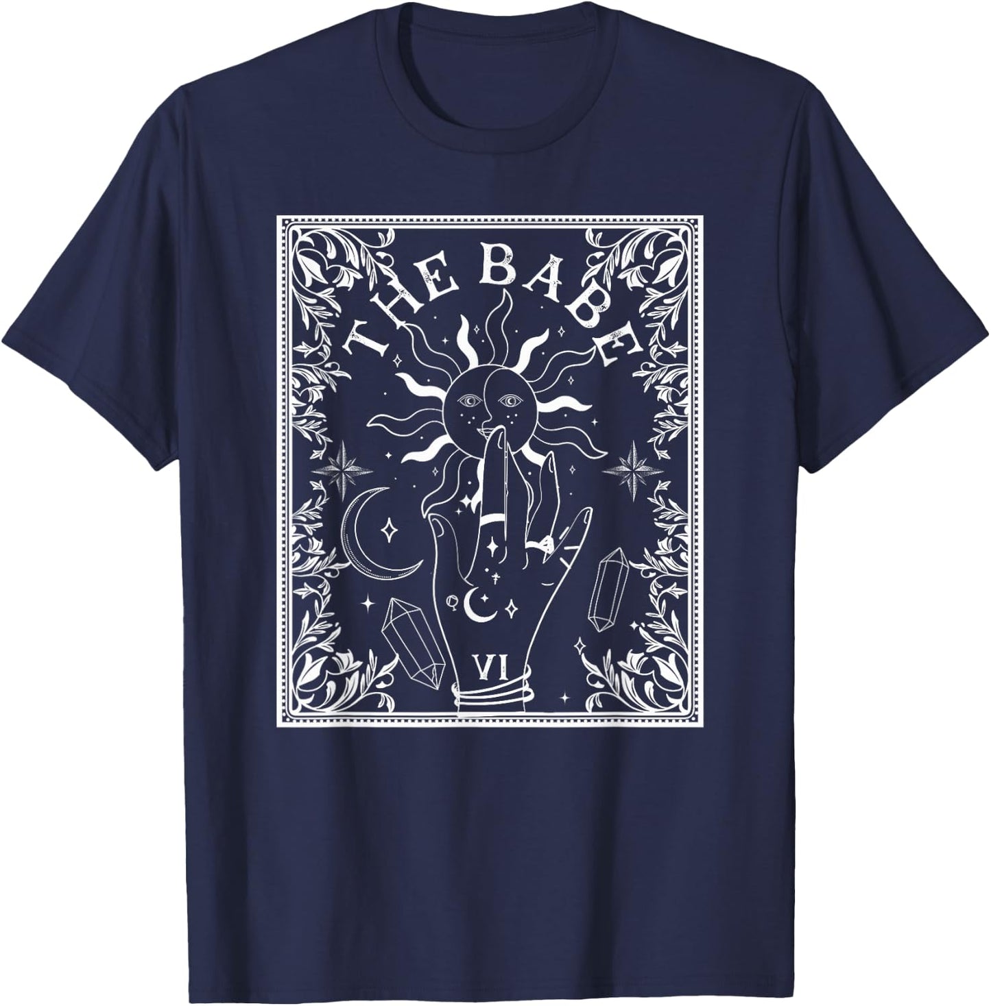 Boho Mystic Tarot Celestial Bachelorette Bride Bridesmaid T-Shirt - T-Shirt | Navy