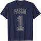 Pascal Supporter Number 1 Biggest Fan T-Shirt - T-Shirt | Navy