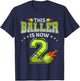 2nd Birthday Boys Tennis Player Gifts 2 Years Old Kids Boy T-Shirt - T-Shirt | Navy