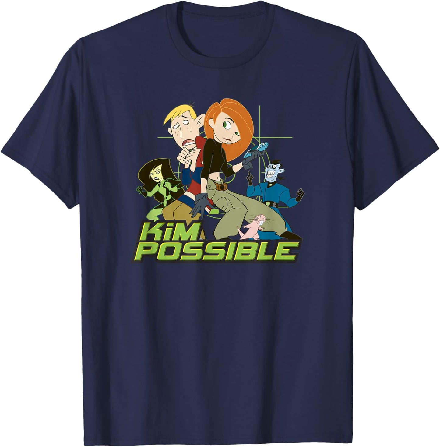 Disney Kim Possible Character Group Poster T-Shirt - T-Shirt | Navy