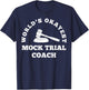 Future Attorney Law School Mock Trial Coach T-Shirt - T-Shirt | Navy