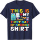 First Day of School Shirt Boys Girls Back To School T-Shirt - T-Shirt | Navy