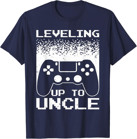 Best New Uncle Boys Soon To Be Uncle Nephew Gamer T-Shirt - T-Shirt | Navy