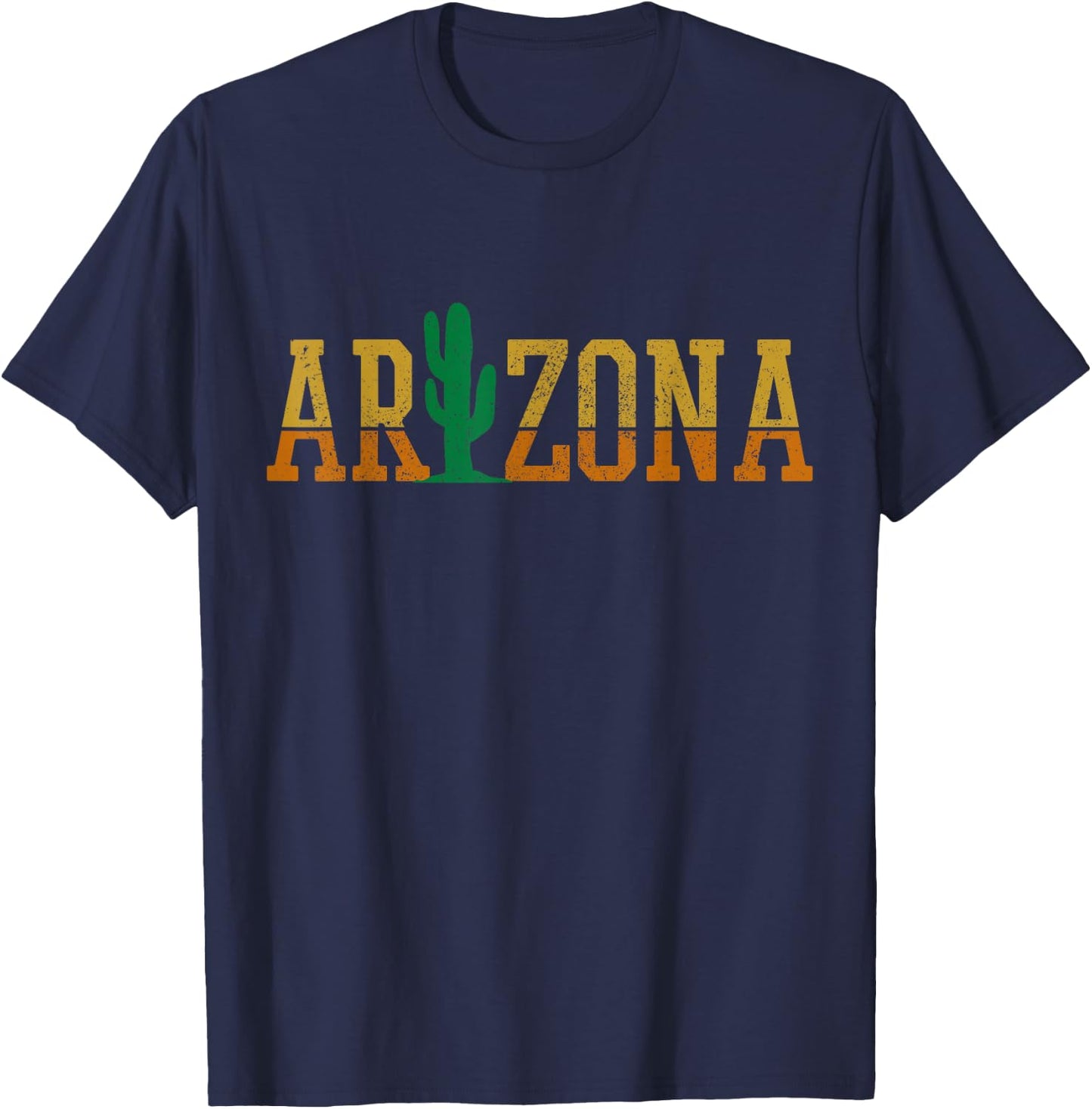 Arizona Cactus USA Souvenir T-Shirt - T-Shirt | Navy