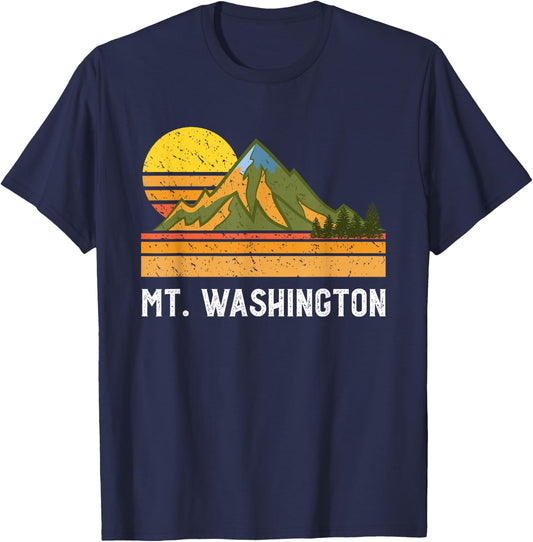 Mountain Vacation Gift- Mt Climbing Hiking Mount Washington T-Shirt - T-Shirt | Navy