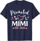Promoted to Mimi Est 2026 Arrow Heart Love T-Shirt - T-Shirt | Navy
