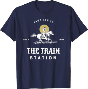 Take him to the train station T-Shirt - T-Shirt | Navy