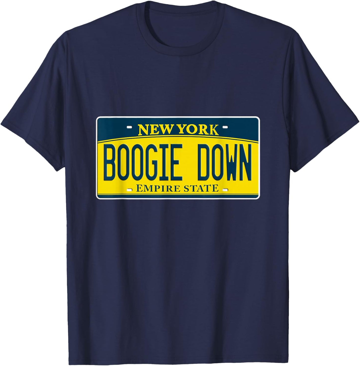 Boogie Down South Bronx New York NY Old School Hip Hop BDP T-Shirt - T-Shirt | Navy