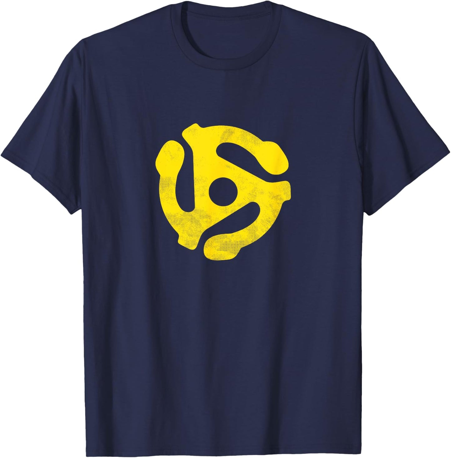 45 Vinyl Record Insert - distressed T-Shirt - T-Shirt | Navy