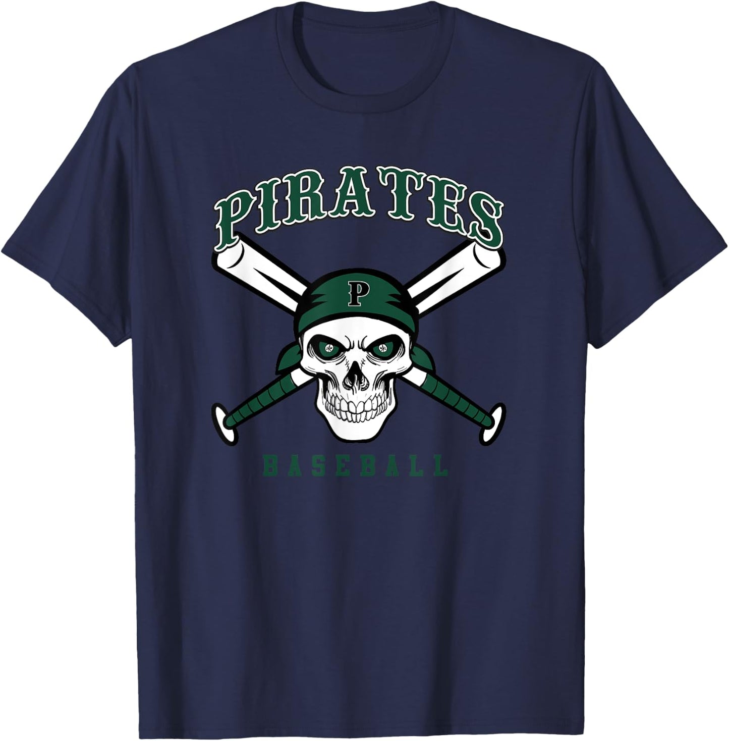 Poteet Pirates Baseball T-Shirt - T-Shirt | Navy