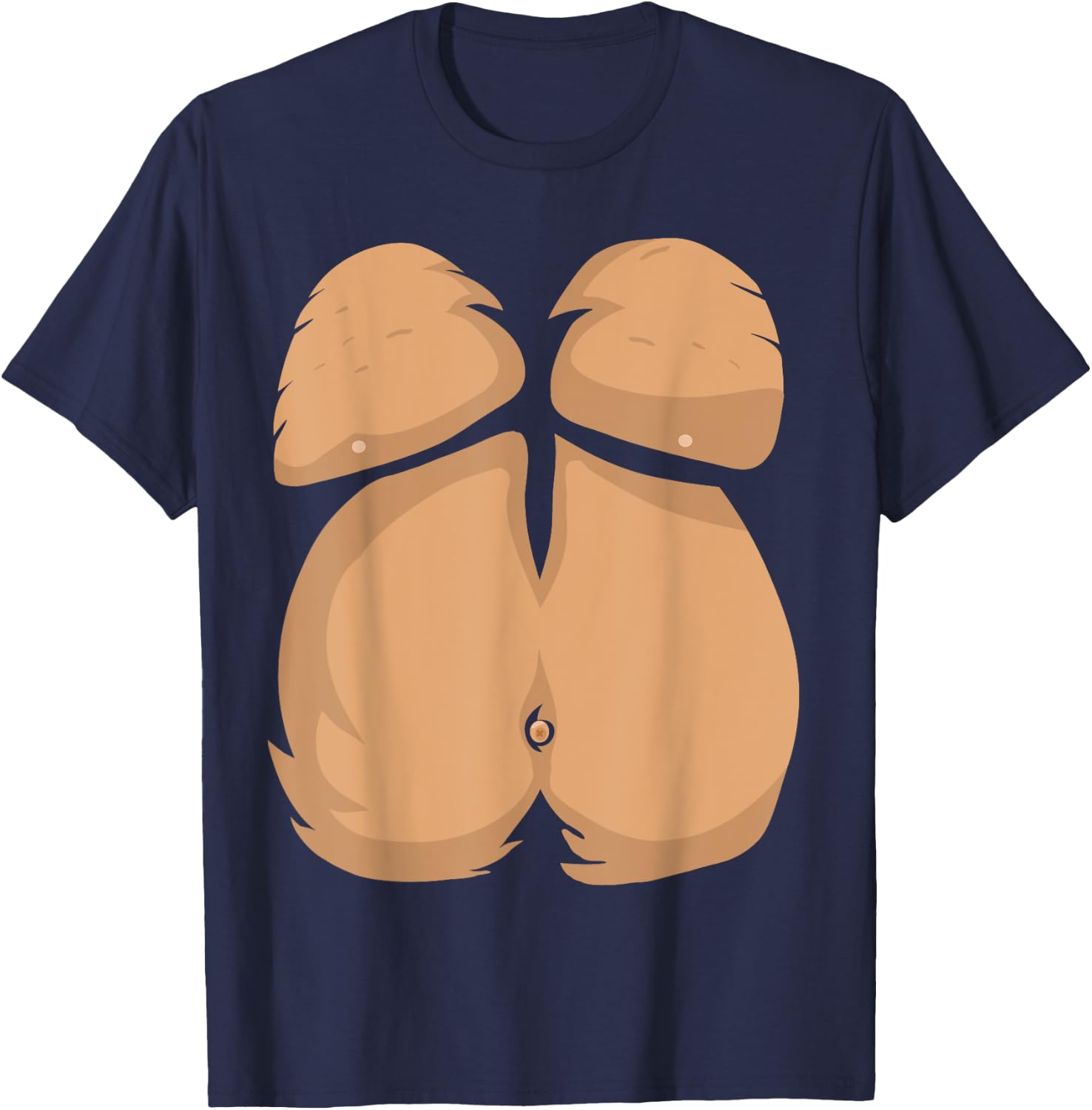 Monkey Costume Easy Lazy Halloween For Boys Men T-Shirt - T-Shirt | Navy