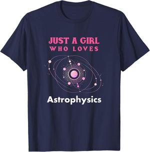 Astrophysics Shirt Funny Astrophysicist Astro Lover Gift T-Shirt - T-Shirt | Navy