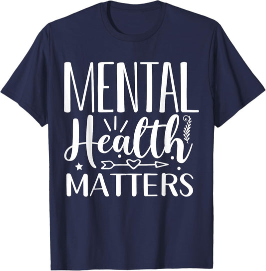 Mental Health Matters T-Shirt - T-Shirt | Navy