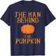 Pregnant Halloween Costume Funny Pregnancy Men Pumpkin Dad T-Shirt - T-Shirt | Navy