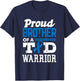 Proud Brother of A T1D Warrior Diabetes Awareness Type 1 T-Shirt - T-Shirt | Navy
