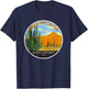 Organ Pipe Cactus National Monument Arizona Vintage Circle T-Shirt - T-Shirt | Navy