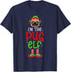 Christmas I'm The Pug Elf Pet Dog Matching Family Group T-Shirt - T-Shirt | Navy