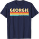 GEORGIE Name Personalized Retro Vintage 80s 90s Birthday T-Shirt - T-Shirt | Navy