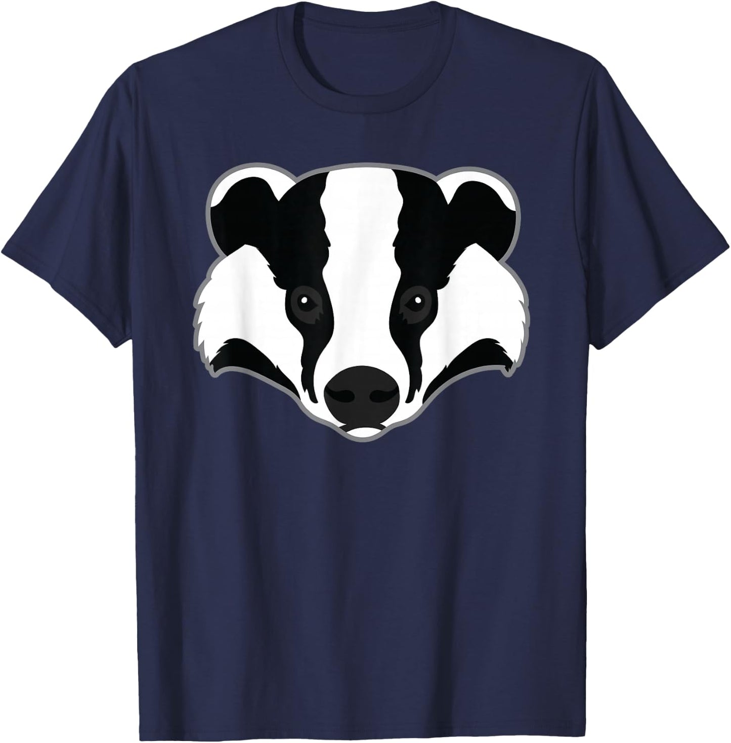 Funny Badger Animal Face Art Clothing Gift Kids Women T-Shirt - T-Shirt | Navy