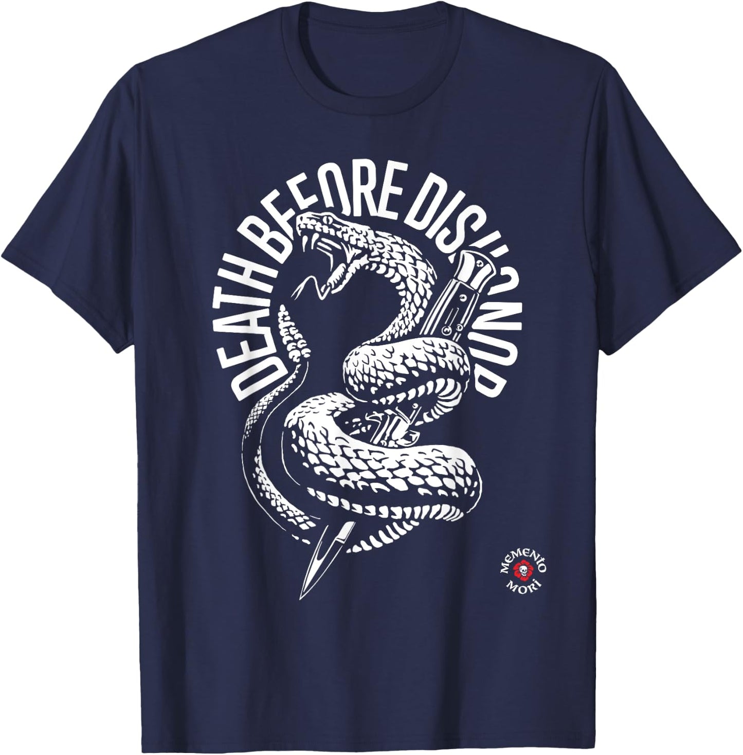 Death Dishonor - Memento Mori T-Shirt - T-Shirt | Navy