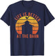 Life is better in the barn retro vintage farm T-Shirt - T-Shirt | Navy