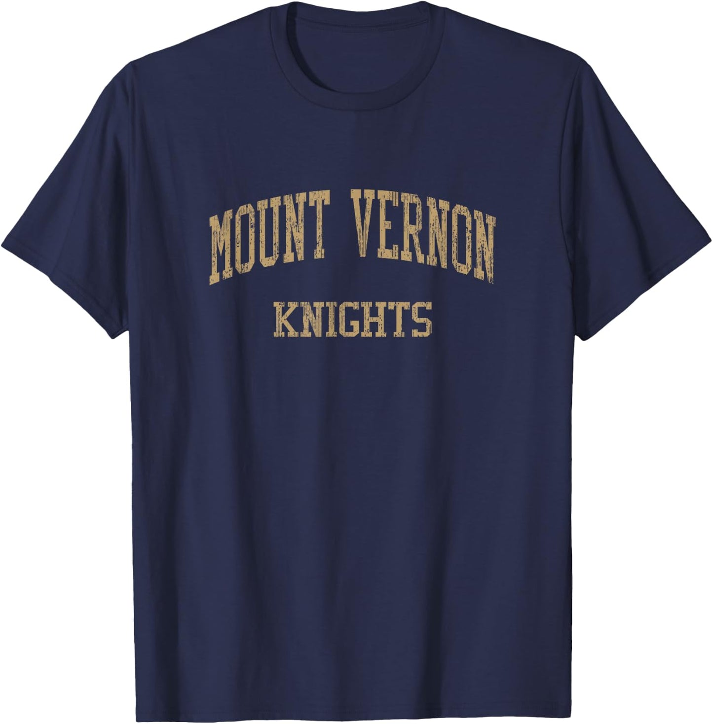Mount Vernon High School HS Mount Vernon NY Vintage Sports T-Shirt - T-Shirt | Navy