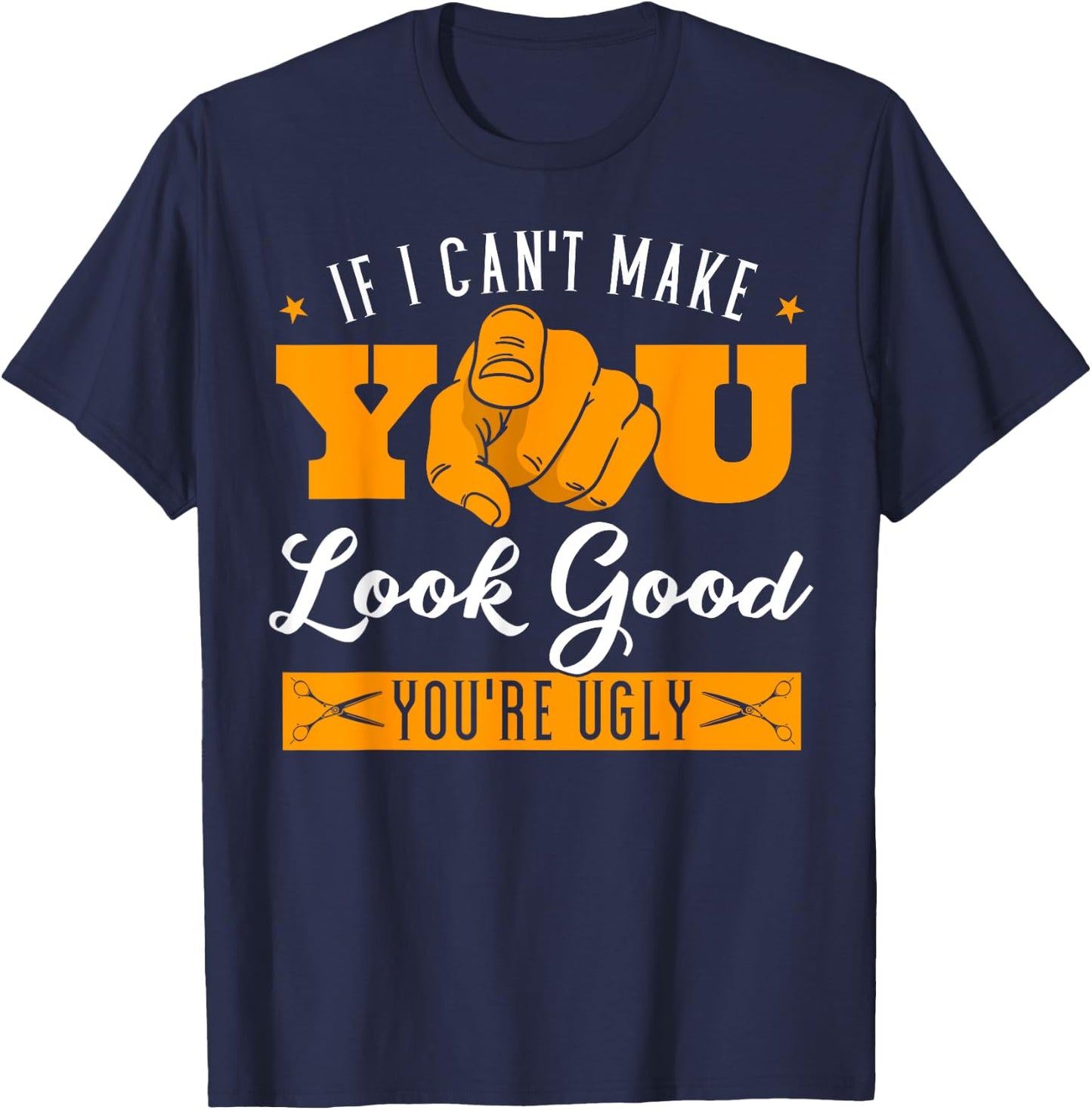 Hairdresser Hairstyling Hairstylists Beautician Hairdressing T-Shirt - T-Shirt | Navy
