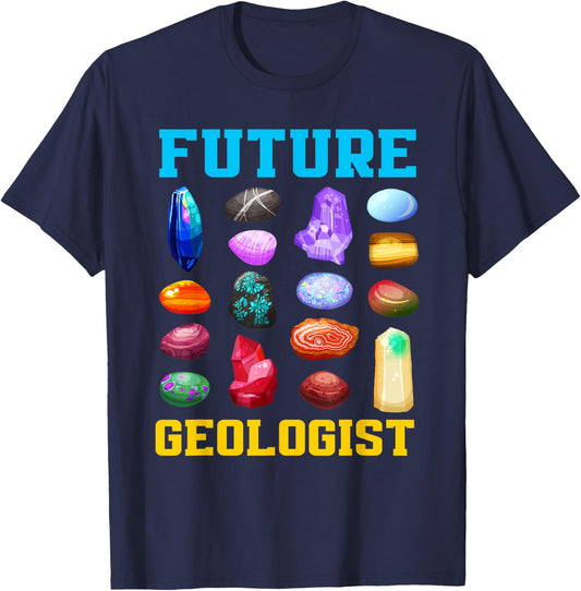 Future Geologist Student Earth Science Funny Geology T-Shirt - T-Shirt | Navy