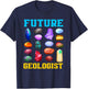 Future Geologist Student Earth Science Funny Geology T-Shirt - T-Shirt | Navy